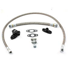 Duramax S400 Valley Mount Turbo Oil Line Kit 2001-2010 picture