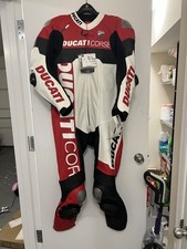 BRAND NEW & ORIGINAL DUCATI CORSE C4 RACING LEATHER SUIT picture