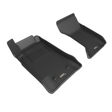 3D Maxpider 2006-2015 Fits Mazda MX-5 Miata Kagu Black 1st Row Floor Mats picture