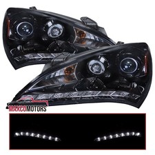 Smoke Projector Headlights Fits 2010-2012 Hyundai Genesis Coupe LED Strip Lamps picture