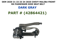 2020 21 22 23 24 2025 Chevy Malibu front right side seat belt DARK GRAY 42864421 picture