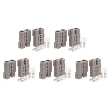10X 50A 12V Auto Car Battery Quick Connect Disconnect Plug Winch Connector Gray picture