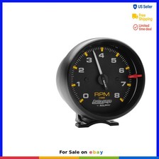Tachometer 3-3/4 Inch 0-8000 RPM Electric Air-Core Black Dial Face White picture