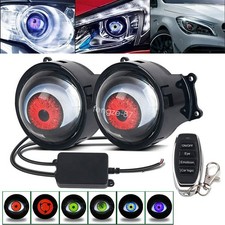 Universal 6-Mode Demon Eye LED Headlight Dynamic Remote for Car & Motorcycle picture