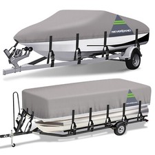 NEVERLAND Boat Cover 14-24FT Heavy Duty Waterproof Fits Pontoon V-Hull Runabout picture