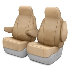 For Toyota 4Runner 96-02 Genuine Leather 1st Row Beige Custom Seat Covers picture