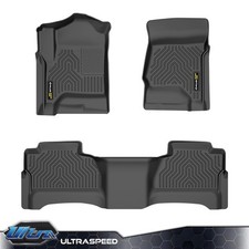 3D Floor Mats For 2014-2018 Chevy Silverado GMC Sierra 1500 Crew Cab All Weather picture
