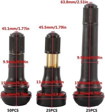 100 pcs Tire Valve Stem Assortment (TR413 50 pcs) (TR418 25 pcs) (TR600HP 25pcs) picture