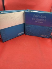 Vintage OEM Volvo 200 Series Service Bulletins 2 Binder Lot 240 260 Factory picture