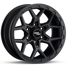 17in RockTrix RT107 17x8.5 +25 Black Wheel Rim 6x139.7 6x5.5 for Tacoma 4Runner picture