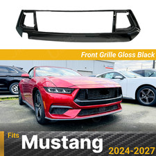 For 2024-27 Ford Mustang Gloss Black Dark Horse Style Front Grill Bumper Grille picture