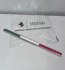 Genuine Ferrari Italian Rear Flag Badge Emblem 599 360 430 458 488 OEM:84706300 picture