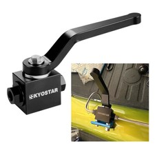 Brake Line Lock Shut Off Valve Black Aluminium 1/8