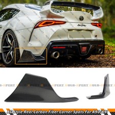 For 2020-26 Supra A90 AG Style Carbon Fiber Rear Bumper Side Corner Aprons Spats picture