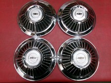 VINTAGE 1963 CHEVY Z11 IMPALA BELAIR DOG DISH POVERTY HUBCAPS WHEEL COVERS picture