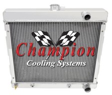 1969 - 73 Dodge Dart / 70 71 Polara Champion 3 Row Aluminum Radiator CC527 picture