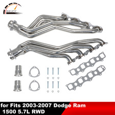 For 03-07 Ram 1500 5.7L RWD Stainless Steel Exhaust Header Manifold w/ Reducer picture