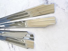 Mercedes W114 W115 Door Sill Chrome Plate Set of 4 Pieces Stainless Steel NEW picture