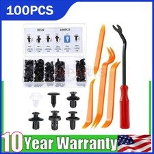 100Pcs Bumper Clips Retainer Auto Car Rivets Fastener Fender-Push Pin Trim +++ picture