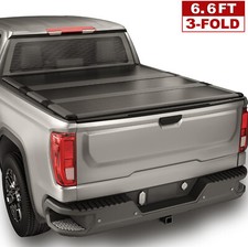 6.6FT Hard Tri-Fold Tonneau Cover Truck Bed for 07-26 Silverado/Sierra 1500 picture