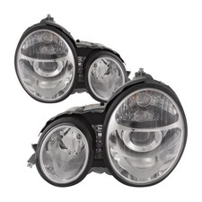 Headlights Fits 96-99 Mercedes Benz E Class Halogen Projector Headlamp Assembly picture