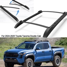 For 2024 2025 Toyota Tacoma Double Cab Top Roof Rack + Cross Side Rails Bars Set picture
