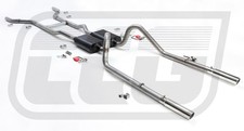 Stainless Header Back Exhaust Muffler System 55-57 Chevrolet V8 Bel Air 150 210 picture
