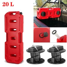 20L 5Gallon Fuel Can Gas Tank Container Backup Storage w/ Lock for Jeep ATV SUV picture