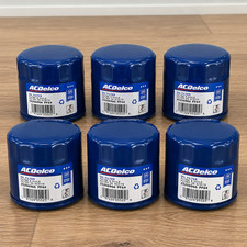 Set of 6 - ACDelco PF64 Oil Filter GM 25206966 OEM picture