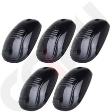 5pcs Smoke Cab marker roof light Cover For 2003-2018 Dodge Ram 2500 3500 picture