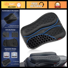 Shock Absorbing Motorcycle Passenger Seat Cushion - Comfortable & Compact Design picture