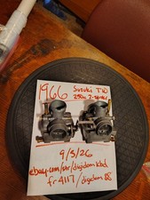1966 Suzuki T10 250 Carbs L/R Matched T10A Vintage Mikuni VM Round Slide OG used picture