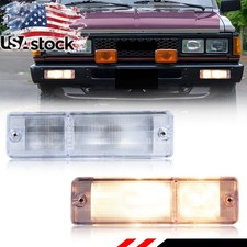 2X Clear Lens Front Bumper Signal Lights For 1980-1986 Nissan Datsun 720 Pickup picture