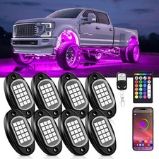 Rock Lights for Trucks, 8 Pods RGB LED Rock Lights with APP/Remote Control picture