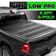 5.8FT 4-Fold Low Profile Hard Truck Bed Tonneau Cover For 2019-2026 Ram 1500 picture