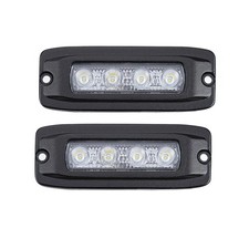 2x 6.3inch 12W LED Work Light Spot Driving Fog Lamp Flush Mount Off-road 4WD SUV picture