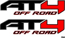 *AT4 Off Road CUSTOM BLACK Bed Fender Decals (2019-2022) GMC SIERRA GM USA picture