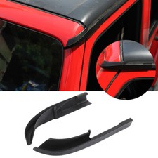 For Jeep Wrangler 2011-18 JK JKU Rain Diverter Guard Slot Gutter Extender Black picture