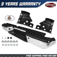 For 2013-2021 Nissan Frontier Chrome Rear Step Bumper Assembly W/ Sensor Hole picture