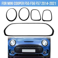Black Grill+Headlight+Taillight Trim Bezel For Mini Cooper S F55 F56 F57 14-21 picture