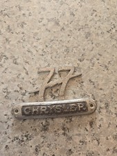 Chrysler 77 Hood Emblem Badge Late 1920s Grill Cowl  picture