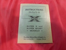 Original 1920's Excelsior Super x and Super Sport Operation Manual picture