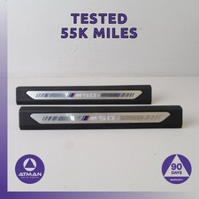 19-23 BMW G05 X5 X6 Front Left & Right Door Illuminated Sill Scuff Plate Set OEM picture
