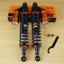 400mm 15.7'' Universal Motorcycle Rear Air Shock Absorbers Gas Suspension Black picture