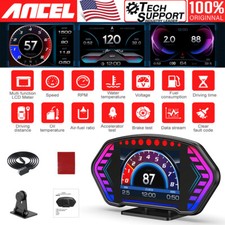 OBD2+GPS HUD Head Up Display Car Digital Speedometer RPM Alarm Water & Oil Temp picture