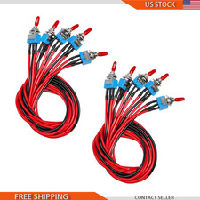 10PCS Blue Mini Toggle Switch, 3 Pin 2 Position ON/Off SPST Rocker, 6Color: Blue picture