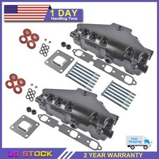 2PCS Exhaust Manifold for Mercruiser GM 4.3 V6 2002-UP Dry Joint Riser 864612T01 picture