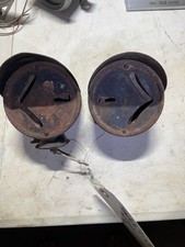 Vintage Pair 1930’s-1940’s Double Sided Arrow Lens Turn Signal W/Double Eyebrow picture
