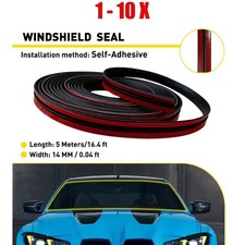 1-10 Rubber Seal Weatherstrip Door Edge Molding Trim Window Roof 14MMx5M T-shape picture