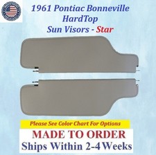 1961 Pontiac Bonneville Convertible SUNVISORS (PAIR) #BON-SVR-040 picture